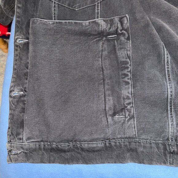 Free People Distressed Jean Jacket * XL * We The Free - Picture 12 of 13